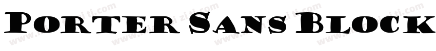 Porter Sans Block字体转换